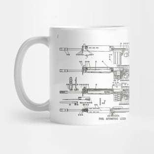 FN Herstal FAL Rifle Diagram (black) Mug